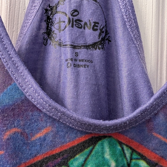 Disney Beauty And The beast Stained Glass Tank Top Size S - Picture 2 of 3